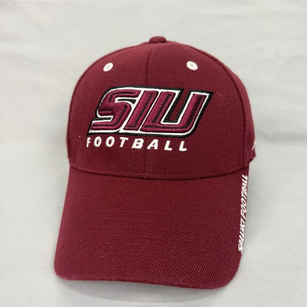 Top of the World SIU Football Hat Mens OS Maroon Saluki Embroidered Cap